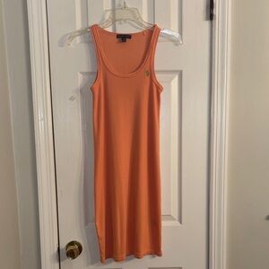 Ralph Lauren Peach Sleeveless tank Dress Size Medium